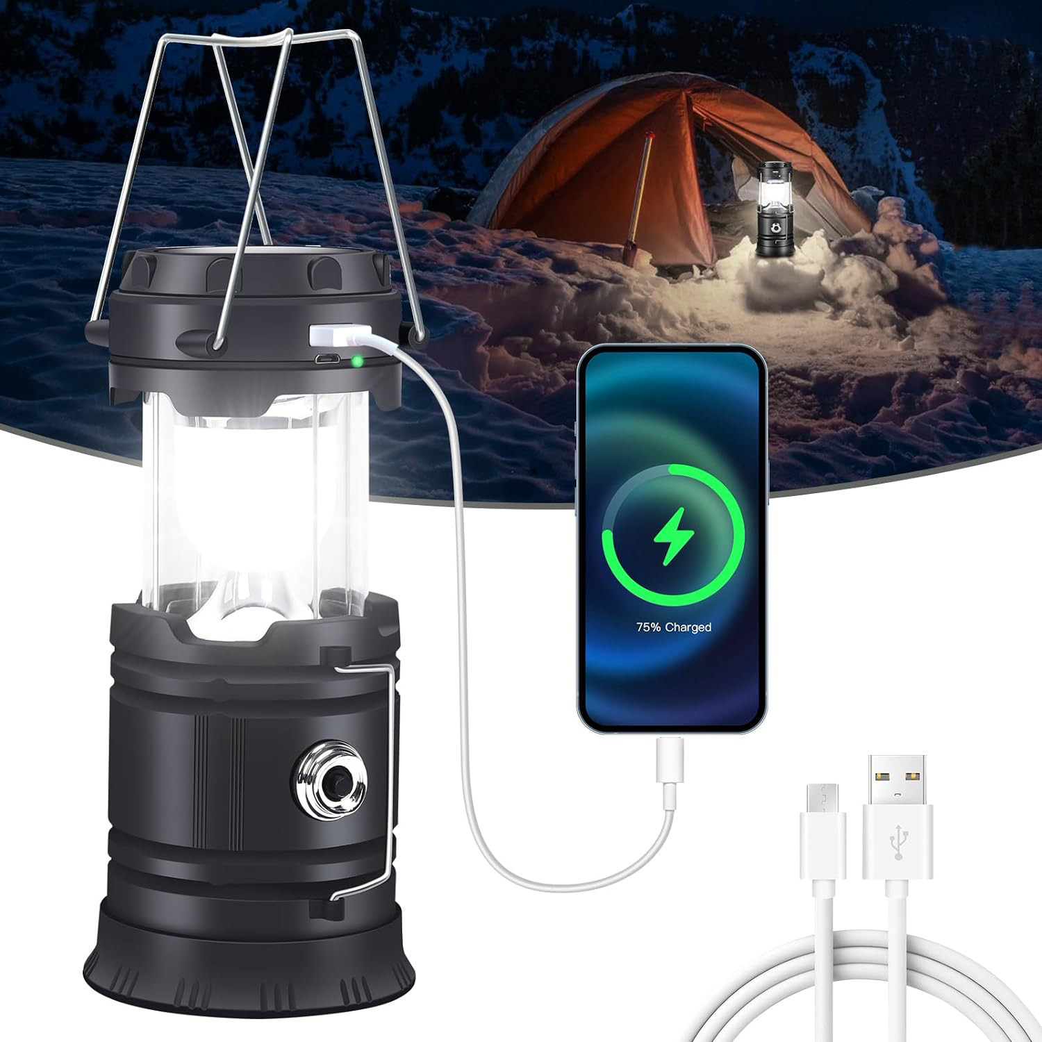 Solar Portable Handheld Campin - огляд і ціна Camping Solar Lantern