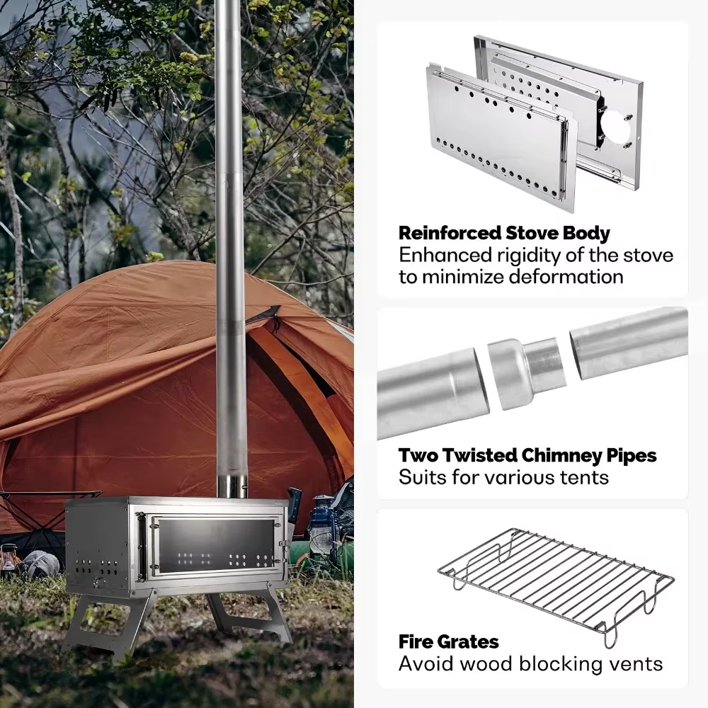 CHANGE MOORE Portable Outdoor  - огляд і ціна Outdoor Camping Wood Burning Stove