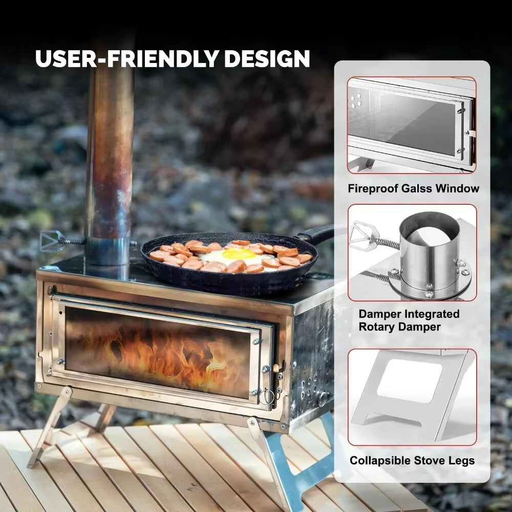 CHANGE MOORE Portable Outdoor  - огляд і ціна Outdoor Camping Wood Burning Stove