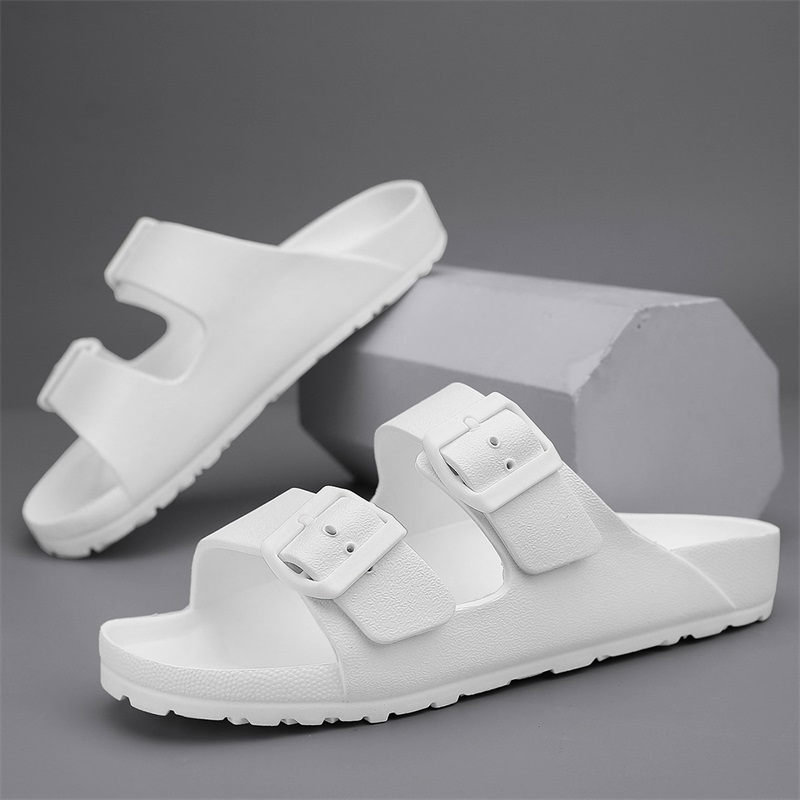 Men's casual buckle flat heel  - огляд і ціна Outdoor Camping Slippers
