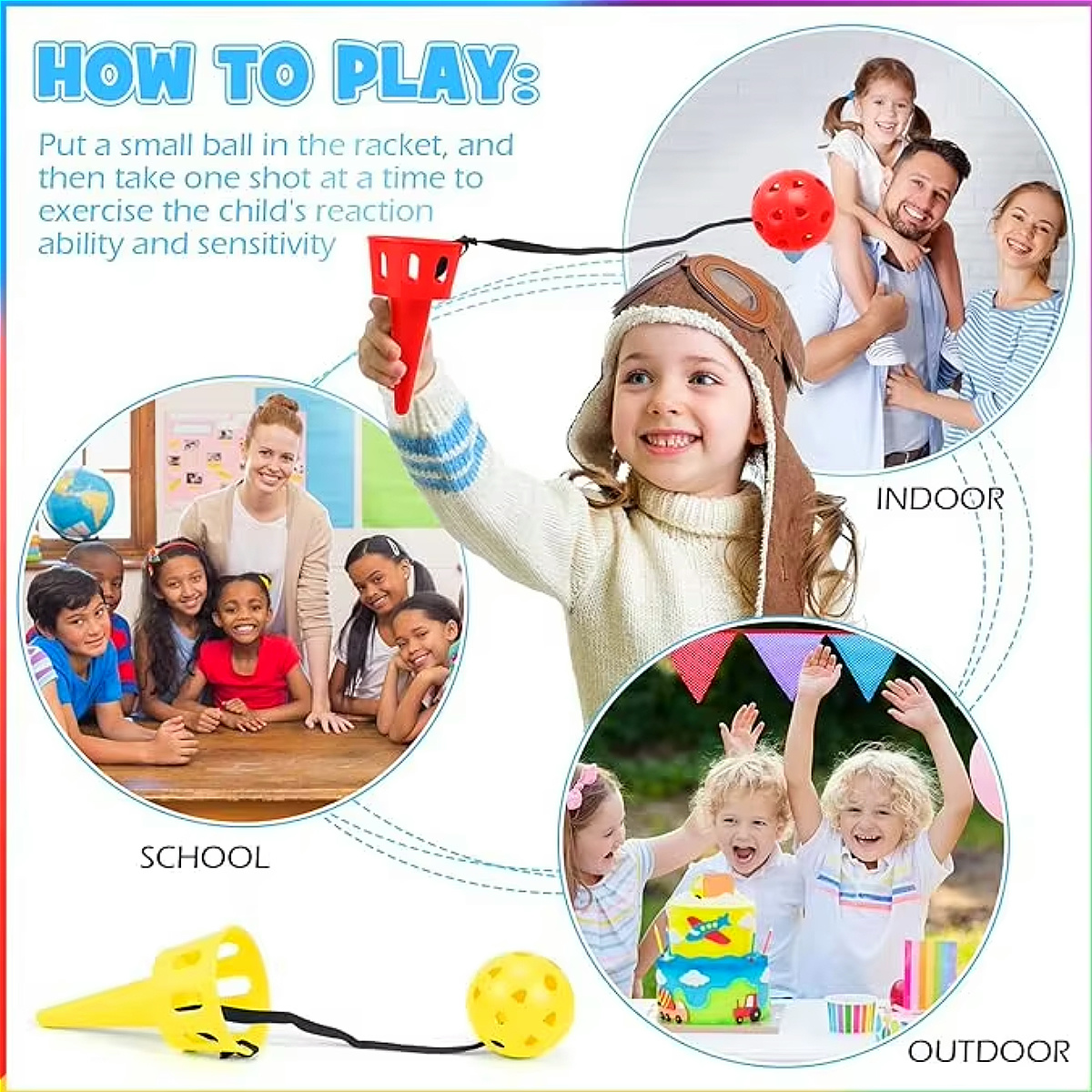 6pcs Catch a Ball Set,Champion - огляд і ціна Outdoor Camping Games For Adults