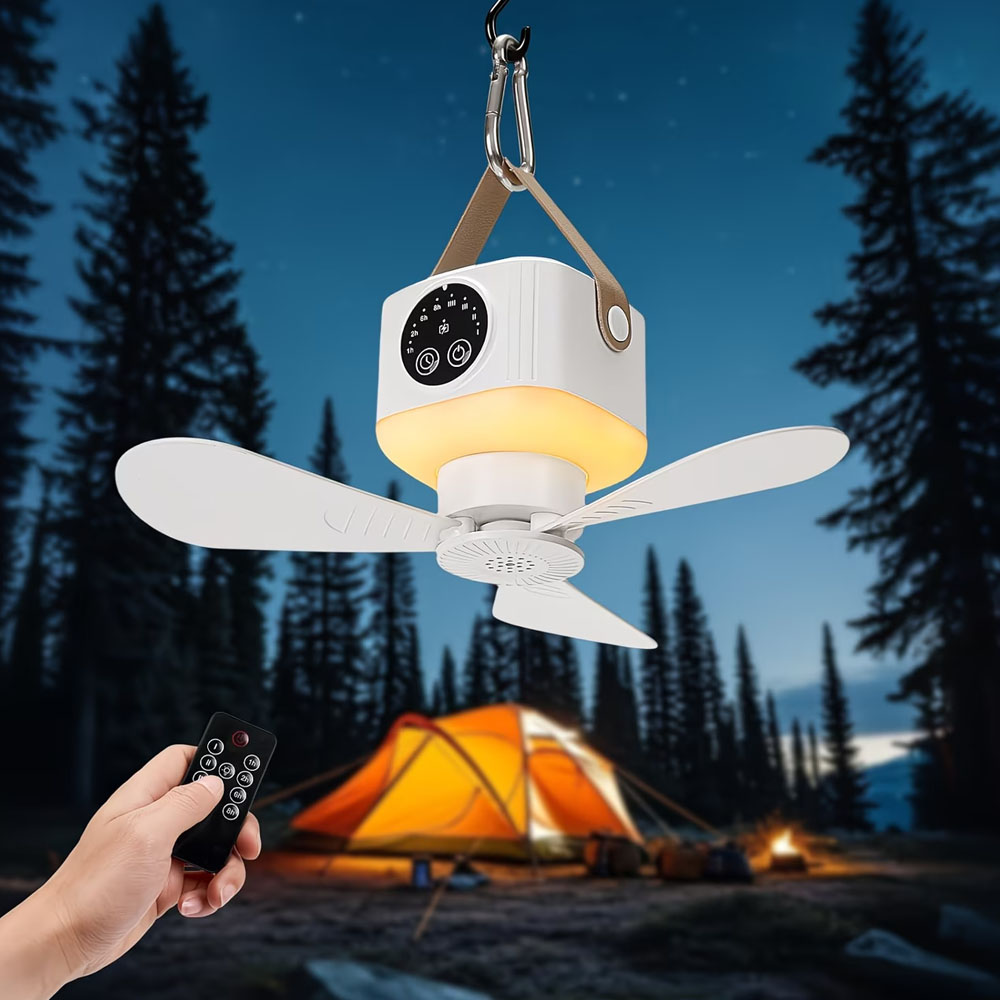 Portable Ceiling Fan with Ligh - огляд і ціна Outdoor Camping Misting Fan