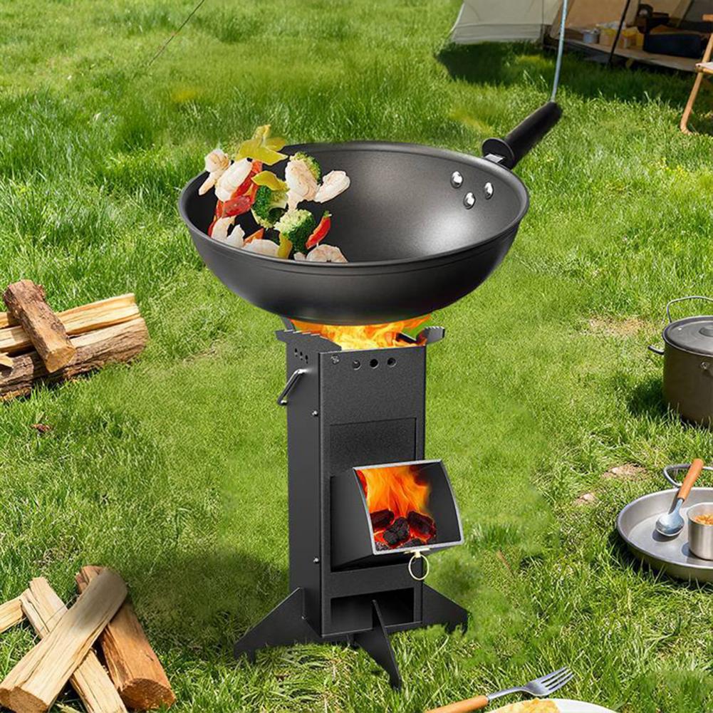 Portable Wood Burning Stove Ou - огляд і ціна Outdoor Camping Wood Burning Stove