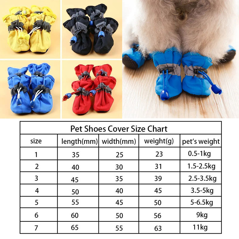 4PCS Small Dog Shoes Hiking Bo - огляд і ціна Outdoor Camping Slippers