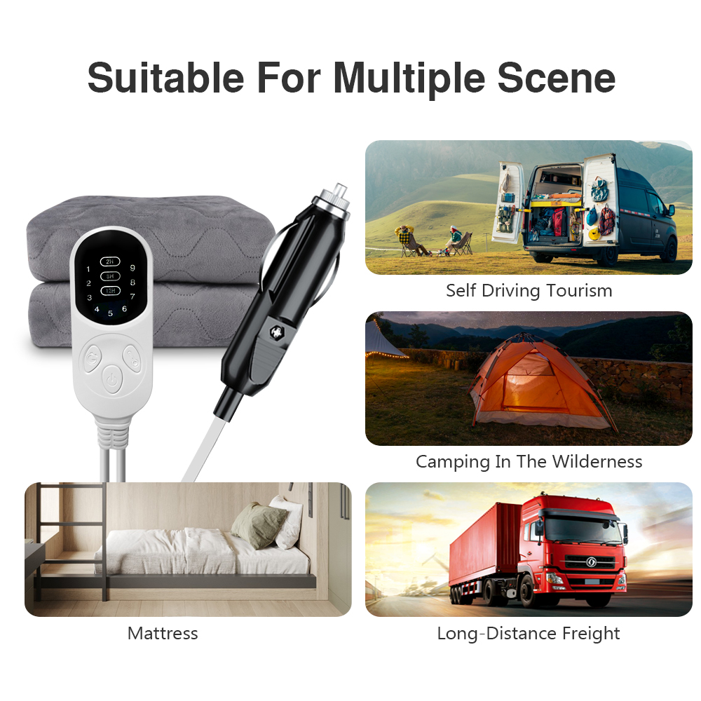 12V Cars Electric Blanket Heat - огляд і ціна Outdoor Camping Heated Blanket