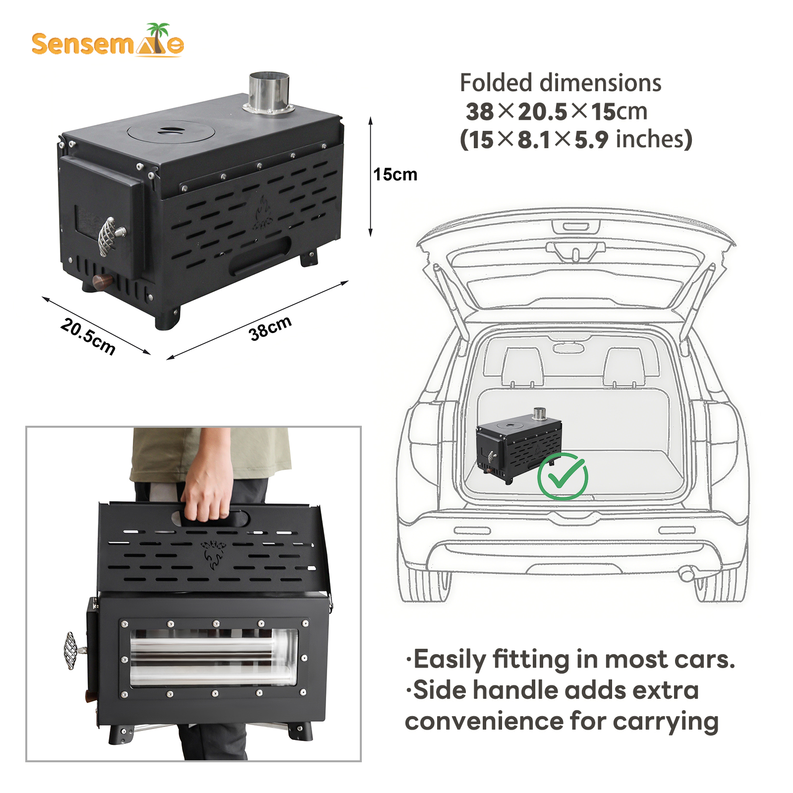 Pellet Stove Camping Stainless - огляд і ціна Outdoor Camping Wood Burning Stove