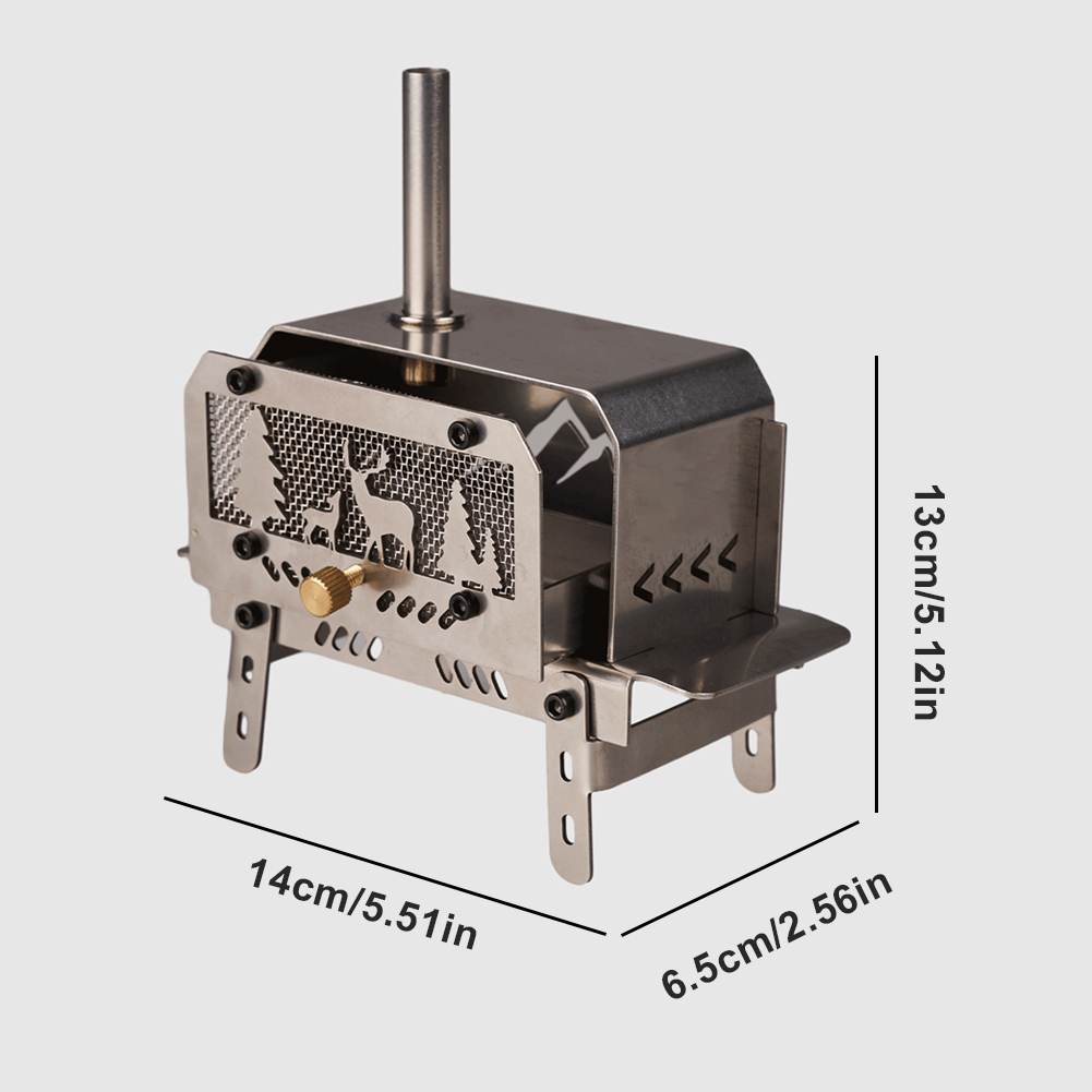 Portable Mini Folding Charcoal - огляд і ціна Outdoor Camping Wood Burning Stove