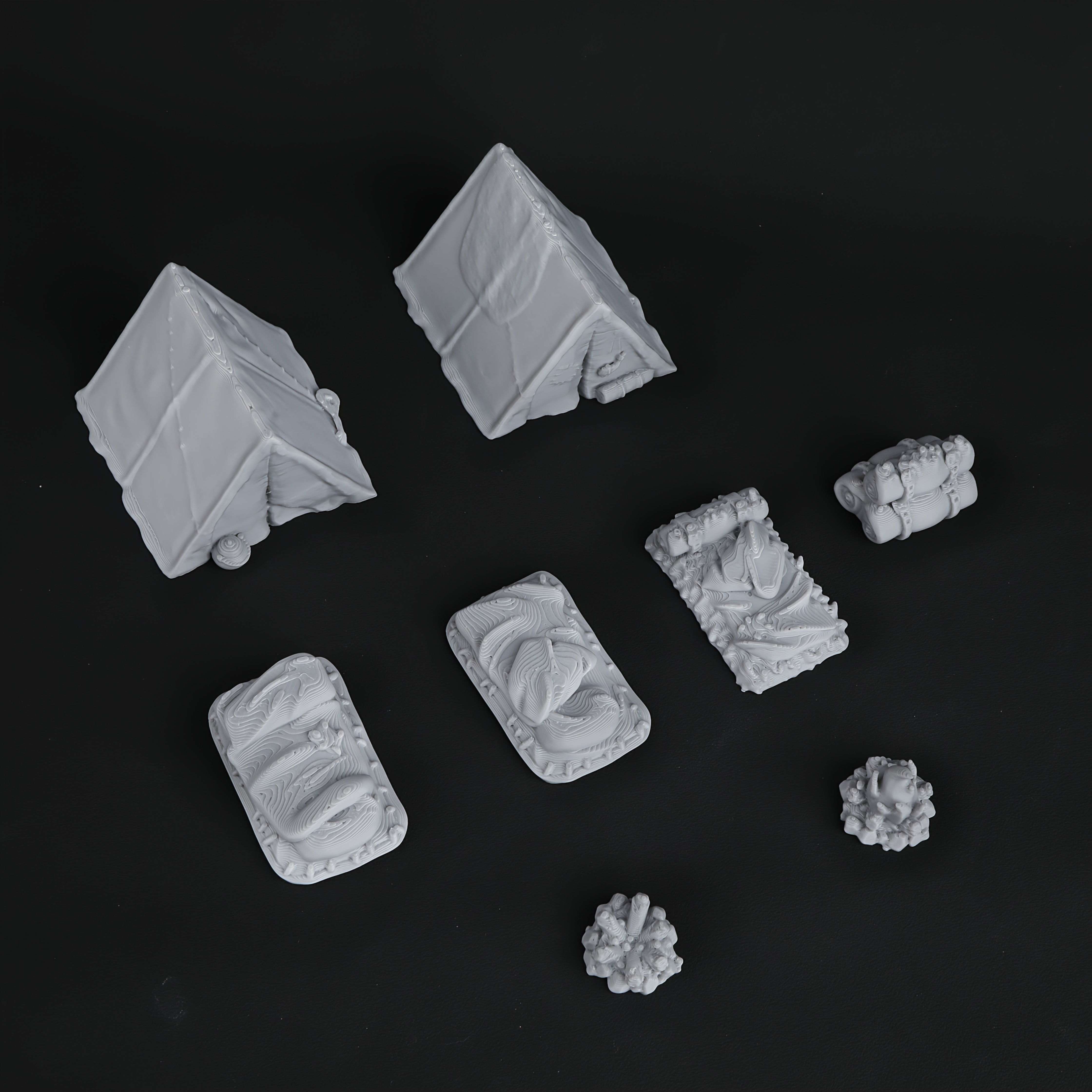 8pcs RPG Adventurer's Camp Min - огляд і ціна Outdoor Camping Games