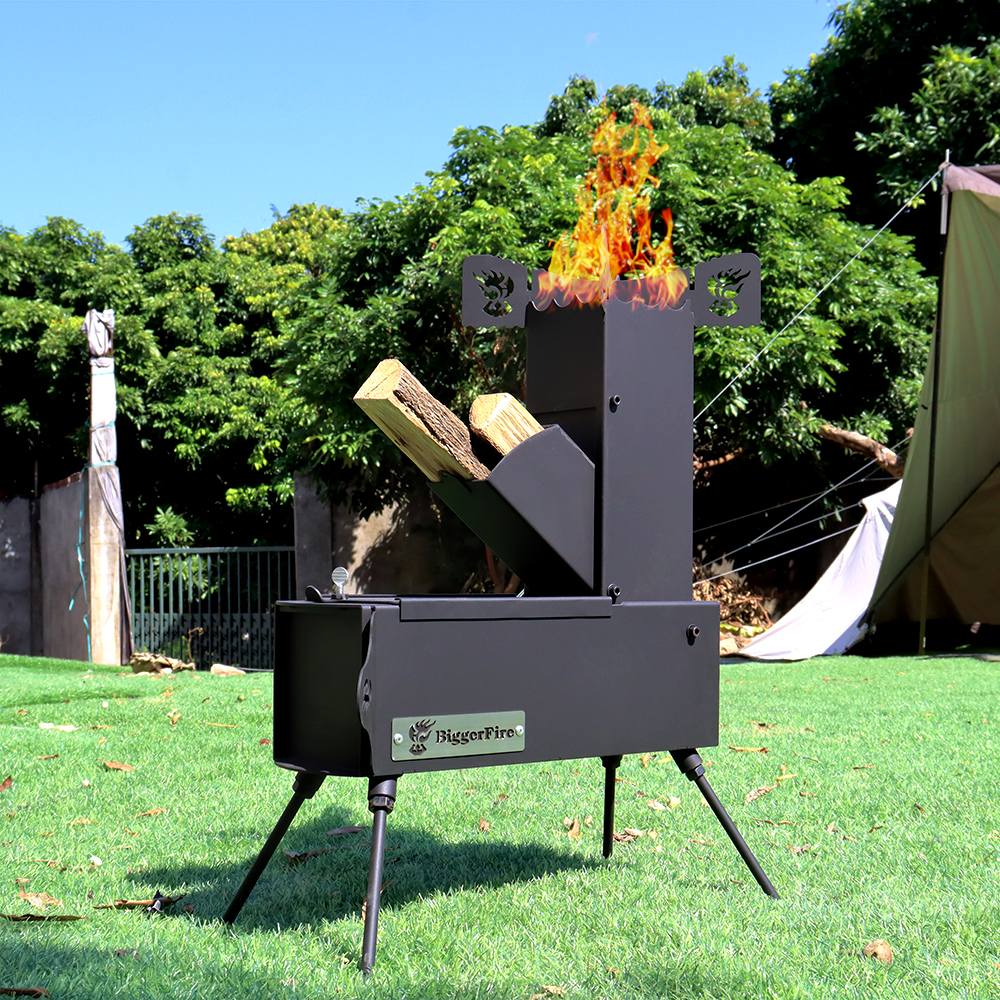 Collapsible Rocket Stove with  - огляд і ціна Outdoor Camping Wood Burning Stove