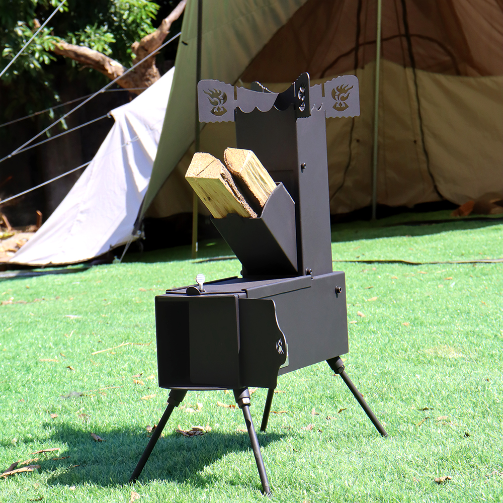 Collapsible Rocket Stove with  - огляд і ціна Outdoor Camping Wood Burning Stove