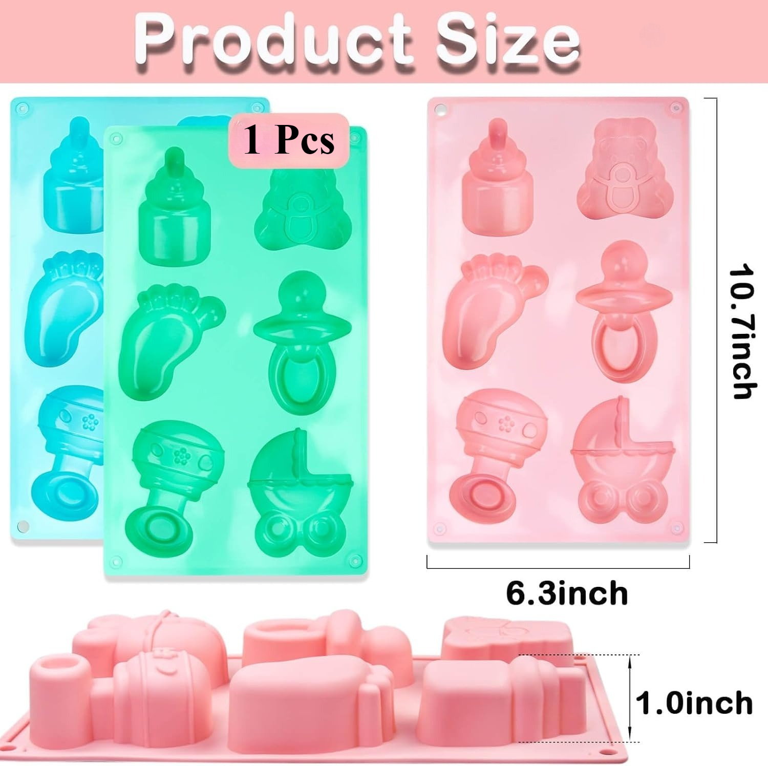 35 Cavity Baby Shower Silicone - огляд і ціна Bear Canister