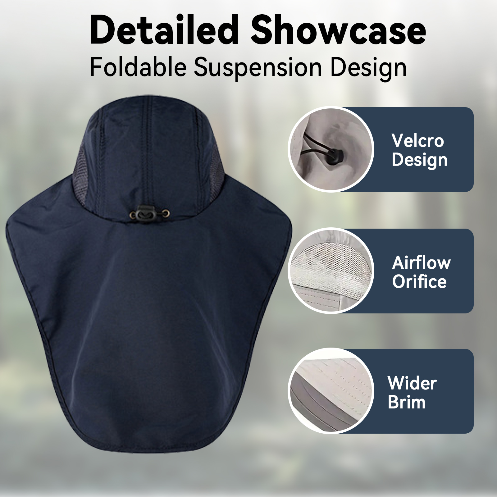 Outdoor UV Protection Sun Hat  - огляд і ціна Camping Outdoor Quick Drying Sun Neck Protection Cap Hat