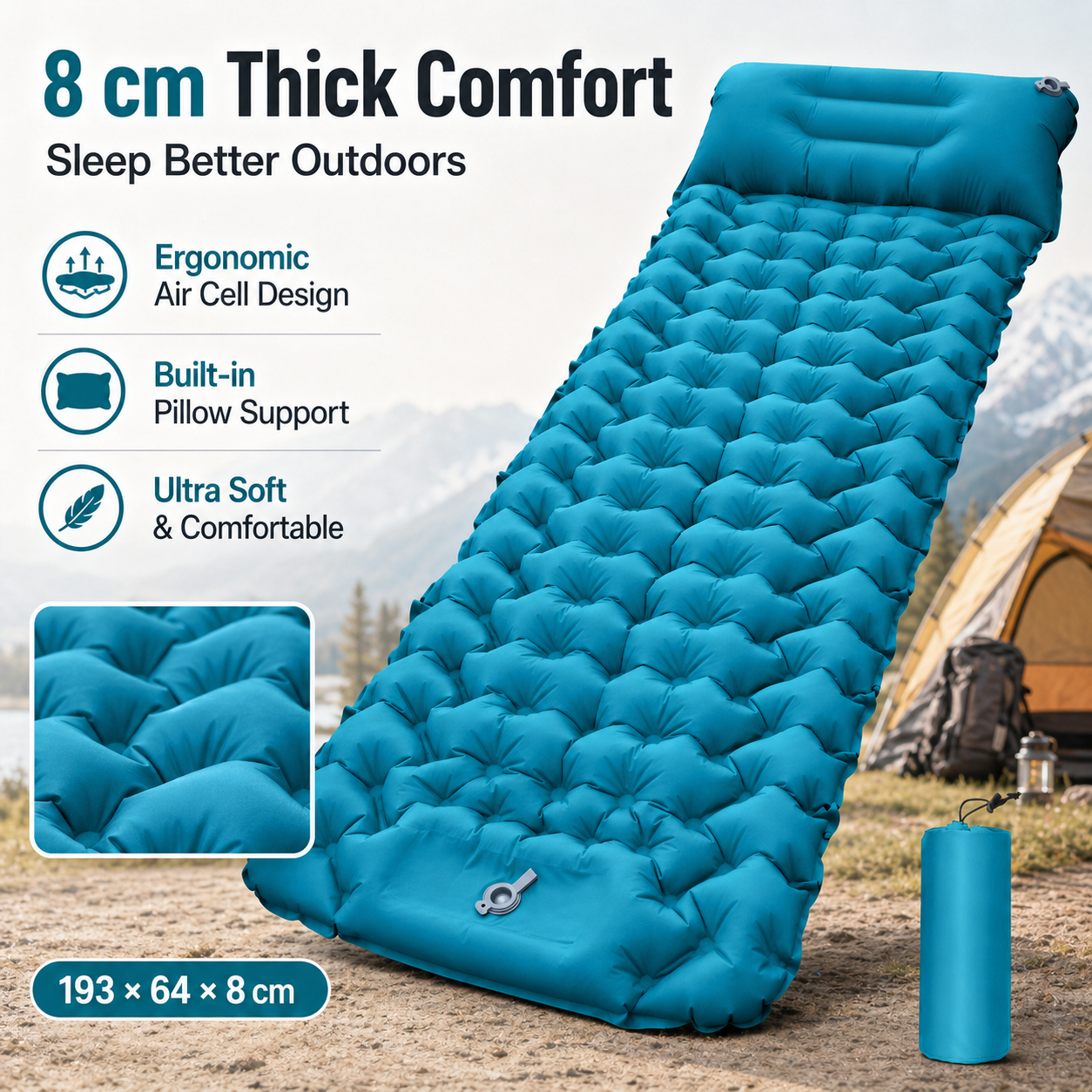 Ultralight Inflatable Camping  - огляд і ціна Outdoor Camping Rug