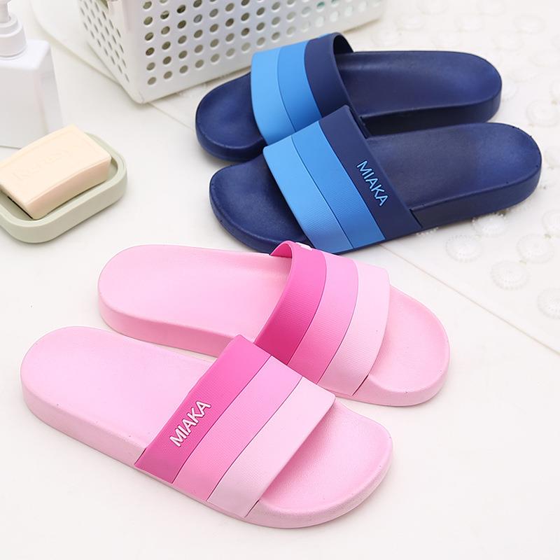 2019 New Gradient Stripe PVC S - огляд і ціна Outdoor Camping Slippers