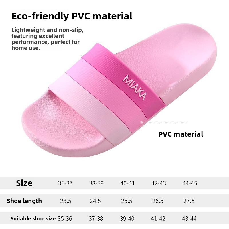 2019 New Gradient Stripe PVC S - огляд і ціна Outdoor Camping Slippers