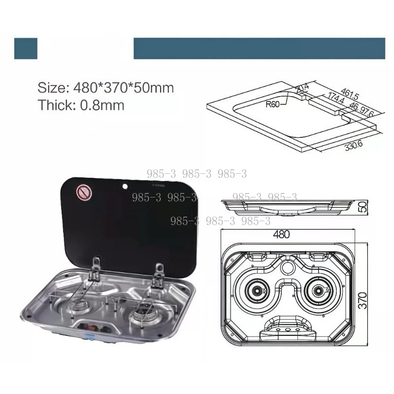 Outdoor Double Burner Gas Stov - огляд і ціна Outdoor Camping Burner
