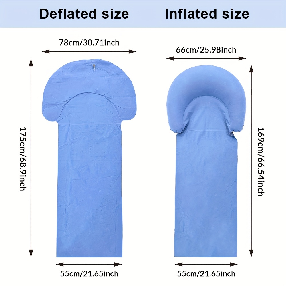 Beach Mat with Inflatable Head - огляд і ціна Outdoor Camping Rug