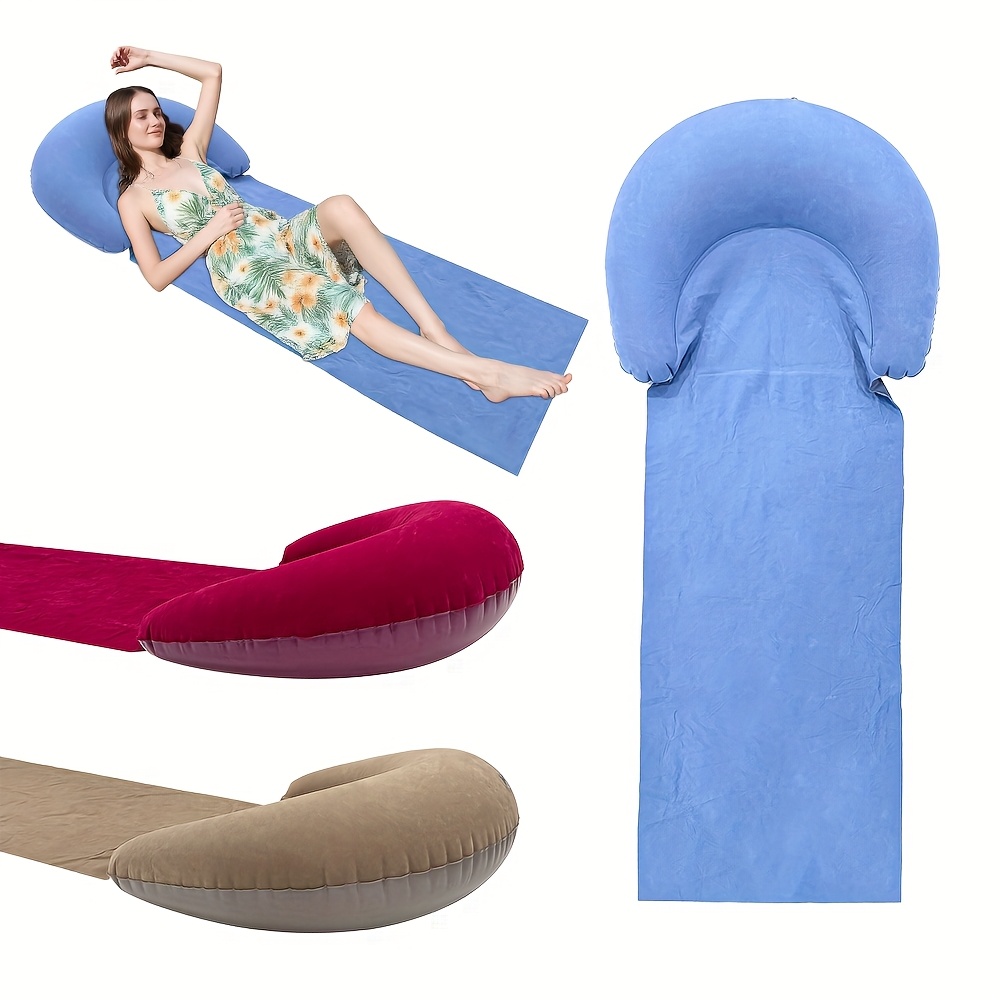 Beach Mat with Inflatable Head - огляд і ціна Outdoor Camping Rug